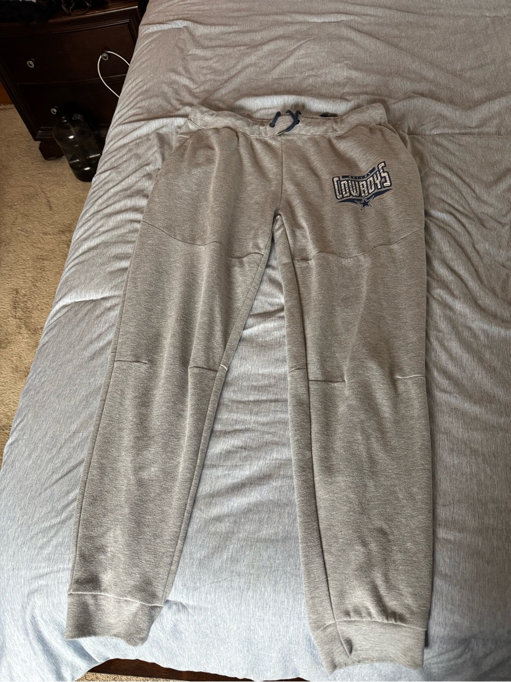 Gray Dallas Cowboys Logo Sweatpants